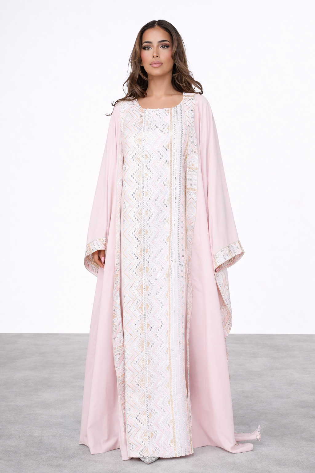 Malikat Abaya Set - Pink