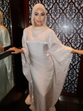 Champagne Shimmer Batwing Kaftan Abaya